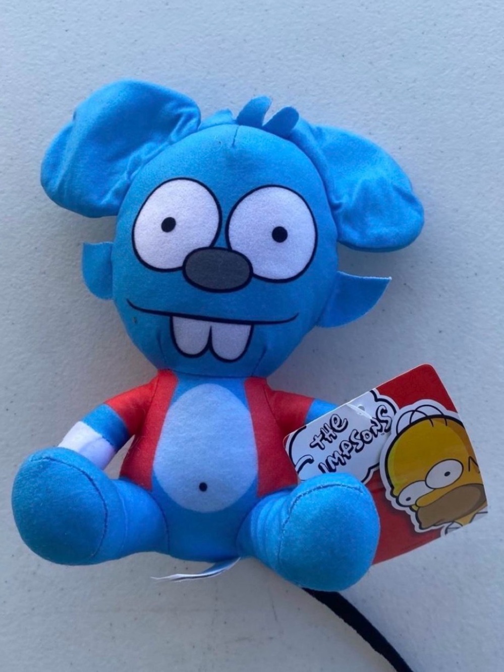 New with tags The Simpsons Itchy Mouse 8" Stuffed Animal Plush